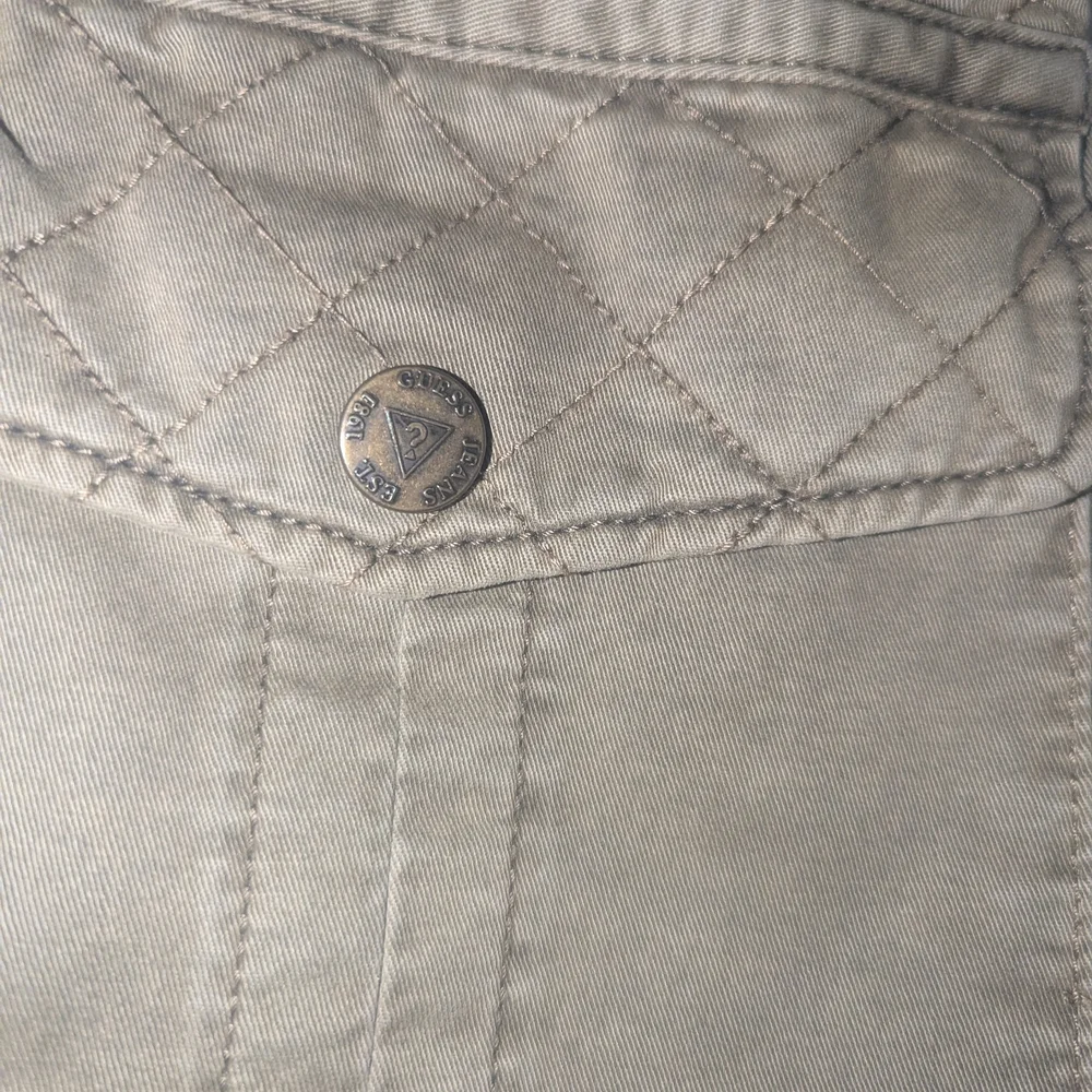 Guess Olive Utility Jacket with Faux Fur Hood - Picture 4 of 10